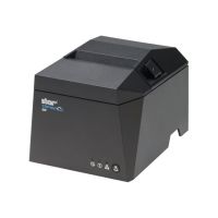 Star Micronics Star TSP100 Series TSP143IV-UE SK GY E+U - Etiketten-/Quittungsdrucker - s/w - Thermodirekt - 8 cm Rolle - 203 dpi - bis zu 180 mm/Sek. - USB-C, USB, LAN - Cutter - ohne Abziehfolie, Label Taken Sensor (LTS)