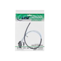 InLine Slim SAS Kabel - SFF-8654 zu 4x SATA 7pol - 12Gb/s - 0.5m