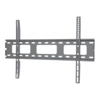 Techly Wandhalterung für LCD TV LED 40"-65" ,Ultra slim fix, schwarz, Wandabstand 22