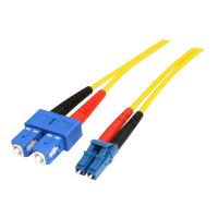 StarTech.com 7m Fiber Optic Cable - Single-Mode Duplex 9/125 - LSZH - LC/SC - OS1 - LC to SC Fiber Patch Cable (SMFIBLCSC7)