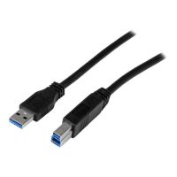 StarTech.com StarTech 2m zertifiziertes USB 3.0 SuperSpeed Kabel A auf B - Schwarz - USB 3 Anschlusskabel - Stecker/Stecker - USB-Kabel - USB Type B (M)