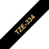 Brother TZE-334, Gold auf Schwarz, TZe, Wärmeübertragung, China, 5 Jahr(e), Brother