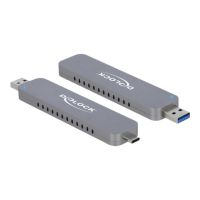 Delock Speichergehäuse - M.2 - M.2 NVMe Card - USB-C, USB 3.2 (Gen 2)