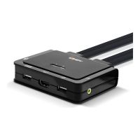 Lindy 2 Port HDMI 2.0, USB 2.0 & Audio Cable