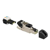Rutenbeck 13900321, RJ-45, Grau, Männlich, Gerade, Cat6/6e/6a, IP20