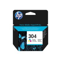 HP 304 Cyan/Magenta/Gelb Original Tintenpatrone, Standard, Cyan, Magenta, Gelb, Tinte auf Farbstoffbasis, 2 ml, 1 Stück(e), 100 Seiten