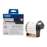 Brother DK22251 - Schwarz/Rot auf Weiß - Rolle (6,2 cm x 15,24 m)