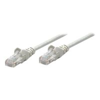 Intellinet Network Patch Cable, Cat5e, 0.25m, Grey, CCA, SF/UTP, PVC, RJ45, Gold Plated Contacts, Snagless, Booted, Lifetime Warranty, Polybag - Patch-Kabel - RJ-45 (M)