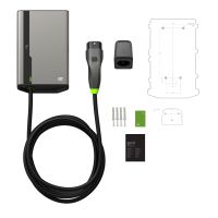 Green Cell GC EVGC021B2250 - Wallbox, 3,6 - 22 KW, 5 m, NFC, Grau, Wand, Aluminium, LED, Schwarz, IK10