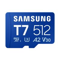 Samsung T7 microSDXC™ UHS-I Speicherkarte - 512 GB, 512 GB, MicroSDHC, Klasse 10, UHS-I, 170 MB/s, Class 3 (U3)