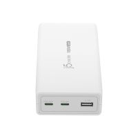 j5create JUP37185W-EN - Netzteil - GaN - 185 Watt - 5 A - Power Delivery 3.1 - 3 Ausgabeanschlussstellen (USB Typ A, 2 x USB-C)