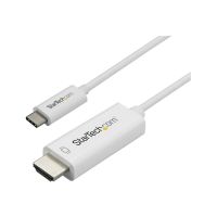 StarTech.com Startech 3ft (1m) USB C to HDMI Cable, 4K 60Hz USB Type C to HDMI 2.0 Video Adapter Cable, Thunderbolt 3 Compatible, Laptop to HDMI Monitor/Display, DP 1.2 Alt Mode HBR2 Cable, White - 4K USB-C Video Cable (CDP2HD1MWNL)