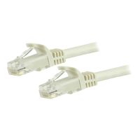 StarTech.com 7.5m CAT6 Ethernet Cable, 10 Gigabit Snagless RJ45 650MHz 100W PoE Patch Cord, CAT 6 10GbE UTP Network Cable w/Strain Relief, White, Wiring is UL Certified/TIA - Category 6 - 24AWG (N6PATC750CMWH)