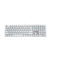 Cherry KC 200 MX, Volle Größe (100%), Kabelgebunden, USB, Mechanischer Switch, QWERTY, Silber, Weiß