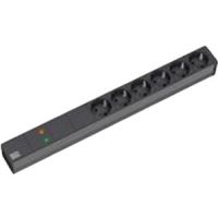 Bachmann 333.536, Standard, 1U, Schwarz, 6 AC-Ausgänge, 2 m, 230 V