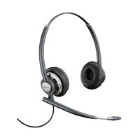 Poly HP Poly EncorePro 720 Binaurales Headset + Quick Disconnect, Kabelgebunden, Büro/Callcenter, 80 - 20000 Hz, 78 g, Kopfhörer, Schwarz