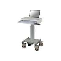 Neomounts MED-M100 Medizinischer mobiler Arbeitsplatz -17" - Gasfeder - abschließbar, 5 kg, 43,2 cm (17"), Höhenverstellung, Grau