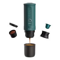 OutIn Nano, Schwarz, Türkis, Gemahlener Kaffee, 20 bar, 92 °C, 0,08 l, 7500 mAh