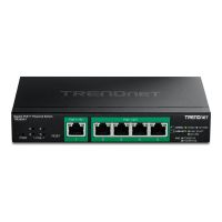 TRENDnet TPE-B541 - Version v1.0R - Switch - betrieben, mit PoE-Passthrough - Smart - 5 x Gigabit Ethernet - wandmontierbar - PoE++ (60 W)