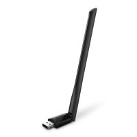 TP-LINK AC600-High-Gain-Dualband-USB-WLAN-Adapter, Eingebaut, Kabellos, USB, WLAN, 600 Mbit/s, Schwarz