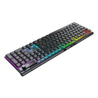Cherry XTRFY MX 10.1 Wireless, Verkabelt & Kabellos, USB + RF Wireless + Bluetooth, Mechanischer Switch, AZERTY, RGB-LED, Schwarz