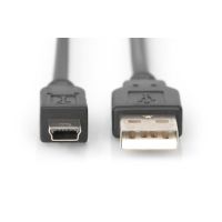 DIGITUS USB-A  Mini-B Anschlusskabel, 3m