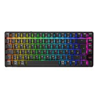 Cherry XTRFY K33 Compact Wireless, Kabellos, USB + RF Wireless + Bluetooth, Mem-chanical key switch, QWERTZ, RGB-LED, Schwarz