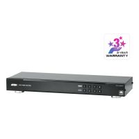 ATEN 4x4 4K HDMI Matrix Switch, AV-Matrix-Umschalter, 10,2 Gbit/s, 340 MHz, 4096 x 2160 Pixel, Schwarz, Metall