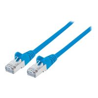 Intellinet Network Patch Cable, Cat6A, 0.5m, Blue, Copper, S/FTP, LSOH / LSZH, PVC, RJ45, Gold Plated Contacts, Snagless, Booted, Lifetime Warranty, Polybag - Patch-Kabel - RJ-45 (M)