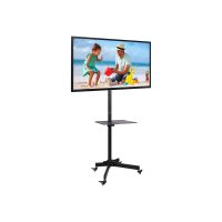 Techly Wagen - für Flachbildschirm / AV-Ausrüstung - Schwarz - Bildschirmgröße: 58.4-139.7 cm (23"-55")