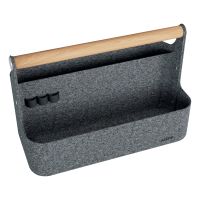 Esselte Leitz 61980089, Aufbewahrungsbox, Grau, Rechteckig, Filz, Einfarbig, 380 mm