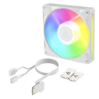 Arctic BioniX P14 A-RGB (White) 140 mm PWM-Lüfter mit Daiy Chain, Ventilator, 14 cm, 400 RPM, 2500 RPM, 186 m³/h, Weiß