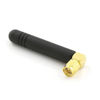 ALLNET ALL-ANT24-OMNI-RSMA-Stummel, 2 dBi, 2.4 GHz, Omnidirektionale Antenne, RP-SMA, Indoor, Schwarz