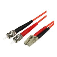 StarTech.com 1m Fiber Optic Cable - Multimode Duplex 50/125 - LSZH - LC/ST - OM2 - LC to ST Fiber Patch Cable - Patch-Kabel - ST multi-mode (M)