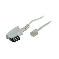 S/CONN maximum connectivity S-Conn 70043-W, 3 m, TAE F, RJ-11, Weiß, Männlich/Männlich, Flach