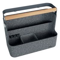 Esselte Leitz 61990089, Aufbewahrungsbox, Grau, Rechteckig, Filz, Einfarbig, 380 mm