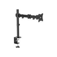 StarTech.com Startech Monitorhalterung für VESA kompatible Bildschirme bis zu 34" und 8 kg  - Gelenkige Halterung für einzelnen Monitor - höhenverstellbar mit Tischklemme/Durchführung - Schwarz (ARMPIVOTB)