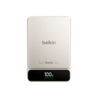 Belkin UltraCharge Pro - Powerbank - with BoostSolid Cell - 10000 mAh - 2S1P - 60 watt - Fast Charge, PD, QC 5.0, AVS, PD/PPS, UFCS, QC 2.0, QC 3.0, SCP, Huawei Fast Charge, Apple 2.4A, USB BC 1.2 - 3 Ausgabeanschlussstellen (USB, 2 x USB-C)
