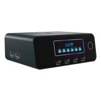 ICY BOX Diamond Charge 2401, Drinnen, AC, 1 m, Schwarz