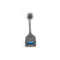 DIGITUS USB-C - USB-A Adapter / Konverter, OTG, 0,15m