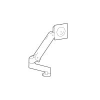 Ergotron LX Pro - Befestigungskit (Monitorarm, Verlängerung, Monitor-Schwenkarm, Stangenring, Befestigungsmaterialien) - Konstante Krafttechnologie - für Flachbildschirm - Erweiterungskit - Aluminium - weiß (34")