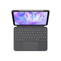 Logitech Combo Touch - Tastatur und Foliohülle - mit Trackpad - hinterleuchtet - Apple Smart connector - QWERTY - US International - Graphite - für Apple 11-inch iPad Pro (M4)