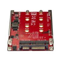 StarTech.com Startech M.2 auf SATA Adapter - Dual Slot M.2 NGFF SSD Adapter für 2,5in Laufwerke - RAID - Speichercontroller (RAID)