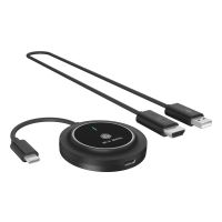 ICY BOX IB-WL101 (100W Strom 30m kabellos), Dongle, Schwarz, Kunststoff, Access, Leistung, 1920 x 1080 Pixel, 5 GHz