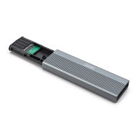 DIGITUS USB M.2 Festplattengehäuse, SSD, extern, NVMe + SATA, 10Gbps (NVMe) 6 Gbps (SATA),USB3.1 Gen2, Aluminium, werkzeugfrei