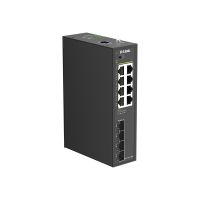 D-Link DIS 210G-12UP - Switch - industriell - Smart - 6 x 10/100/1000 (PoE+)