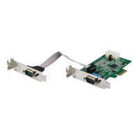 StarTech.com Startech 2 Port Serielle PCIe RS232 Adapter Karte - Serielle PCIe RS232 Host Controller Karte - PCIe auf seriell DB9 - 16950 UART - Nidrig Profil Erweiterungskarte - Windows & Linux (PEX2S953LP)