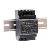 Meanwell MEAN WELL HDR-60-24, 60 W, 85 - 264 V, Überspannung, Überlastschutz, Kurzschluß, Edelstahl, -30 - 70 °C, UL60950-1, UL508, TUV EN61558-2-16, IEC60950-1 approved; Design refer to EN50178, TUV EN60950-1,...