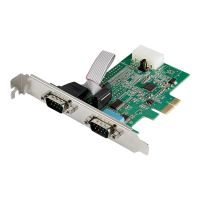 StarTech.com Startech 2 Port Serielle PCI Express RS232 Adapter Karte - Serielle PCIe RS232 Kontroller Karte - PCIe zu Dual Serielle DB9 - 16950 UART - Erweiterungskarte - Windows & Linux (PEX2S953)