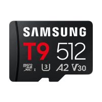 Samsung T9 microSDXC™ UHS-I Speicherkarte - 512 GB ‎ ‎, 512 GB, MicroSDHC, UHS-I, 200 MB/s, 130 MB/s, Class 3 (U3)